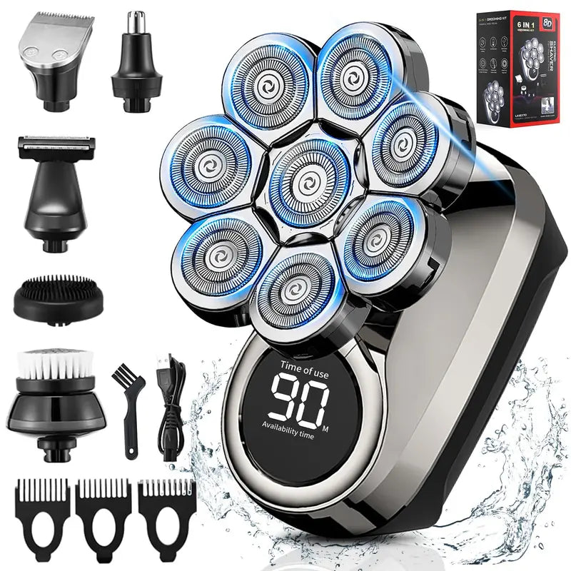 Afeitadora Eléctrica para Hombres, 6 en 1