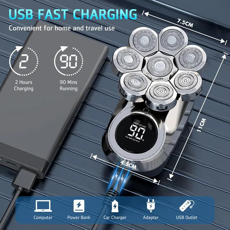 Afeitadora Eléctrica para Hombres, 6 en 1