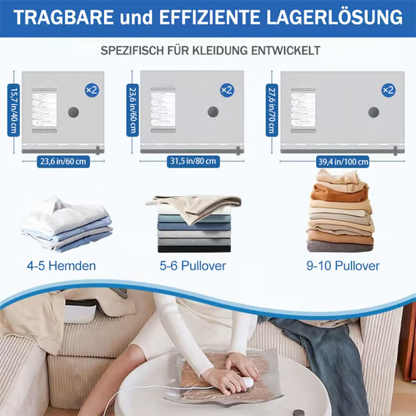 🔥Bolsas de vacío eléctricas USB: ¡ahorre espacio y viaje ligero!