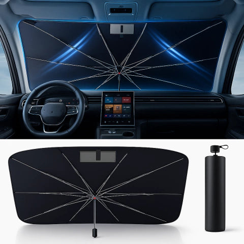 Parasol Retráctil Premium para Autos | Protección total contra el calor y los rayos UV