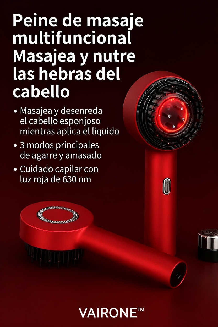 Cepillo Masajeador Capilar – Activa el Crecimiento del Cabello