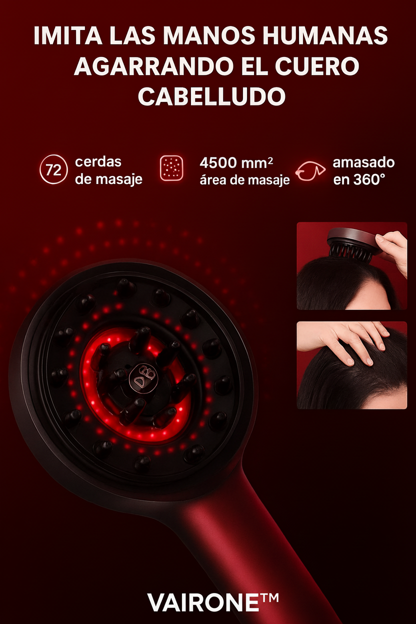 Cepillo Masajeador Capilar – Activa el Crecimiento del Cabello