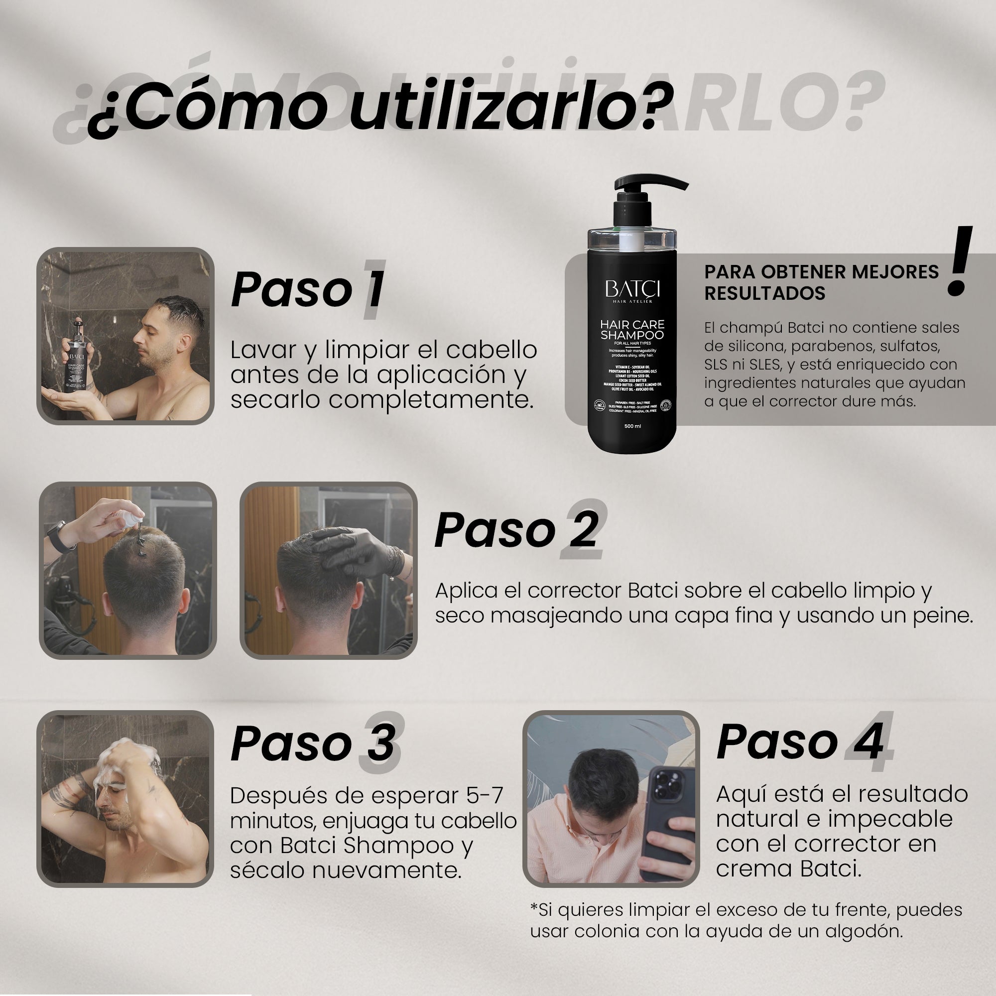 30 ML Batci Crema Líquida Voluminizadora Corrector Capilar