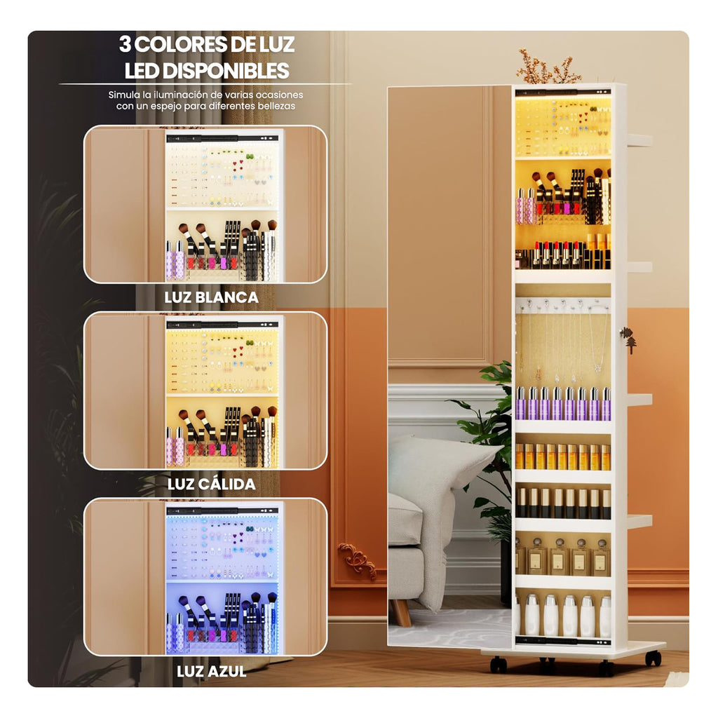 Espejo Elva Beauty Rack
